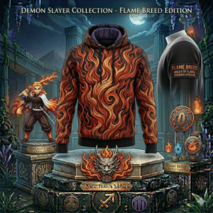 Demon Slayer Flame Design Hoodie