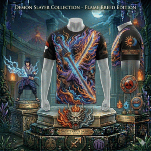 Anime Sword Energy Graphic T-Shirt